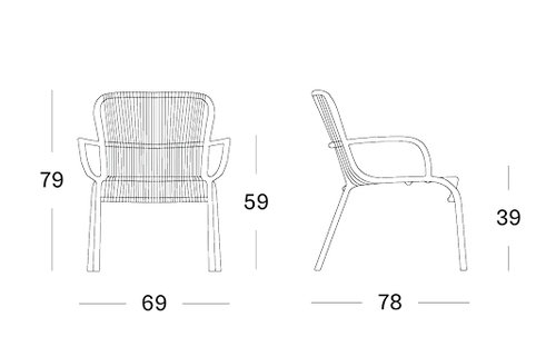 Loop lounge chair