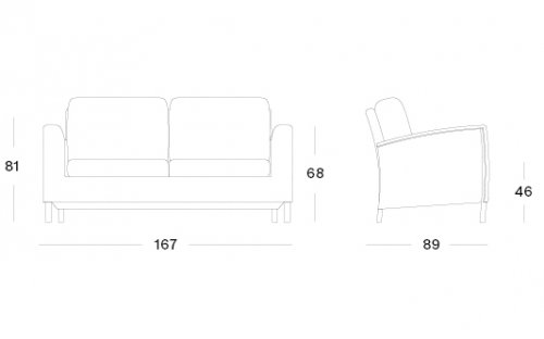 Safi lounge sofa 2.5S