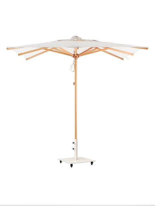 Vincent Sheppard Florence Parasol Square with base in Champagne