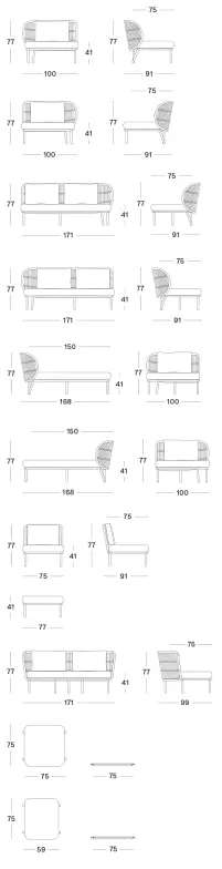Vincent Sheppard Kodo Modular Sofa Dimensions