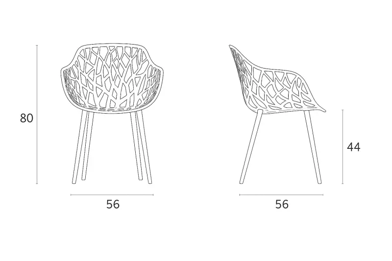 FAST Forest Dining Armchair Dimensions