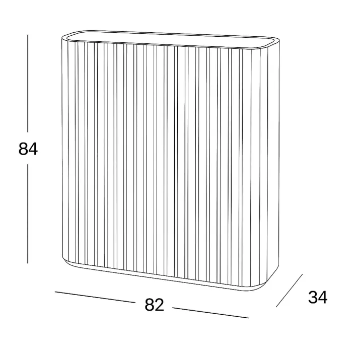 Cotswold Teak Avoca Divider Planter Dimensions