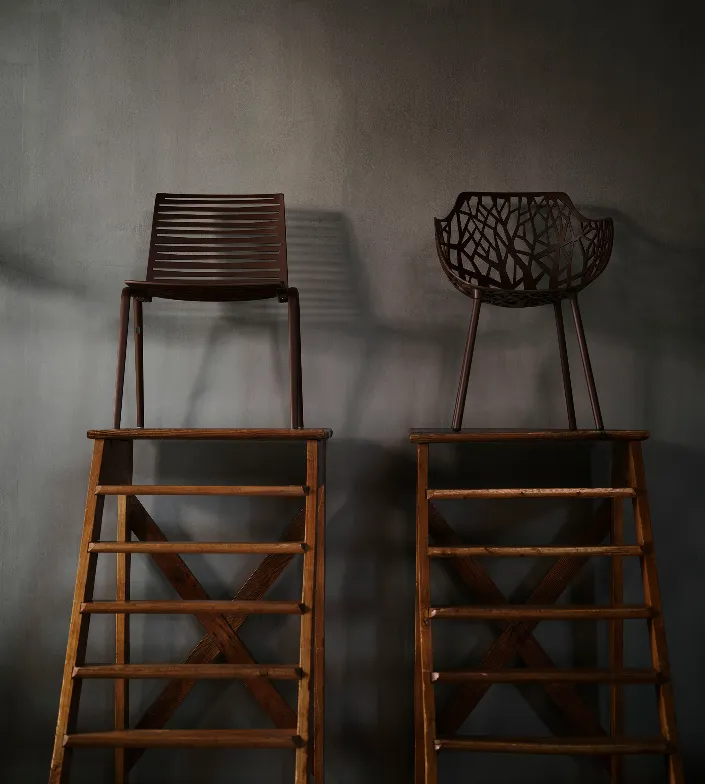 Zebra Side Chair and Forest Armchair by FAST Outdoors