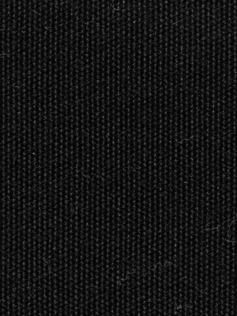 Arashi Black – Dense black fabric with a tight weave, matte finish, and faint fiber details visible on close inspection.