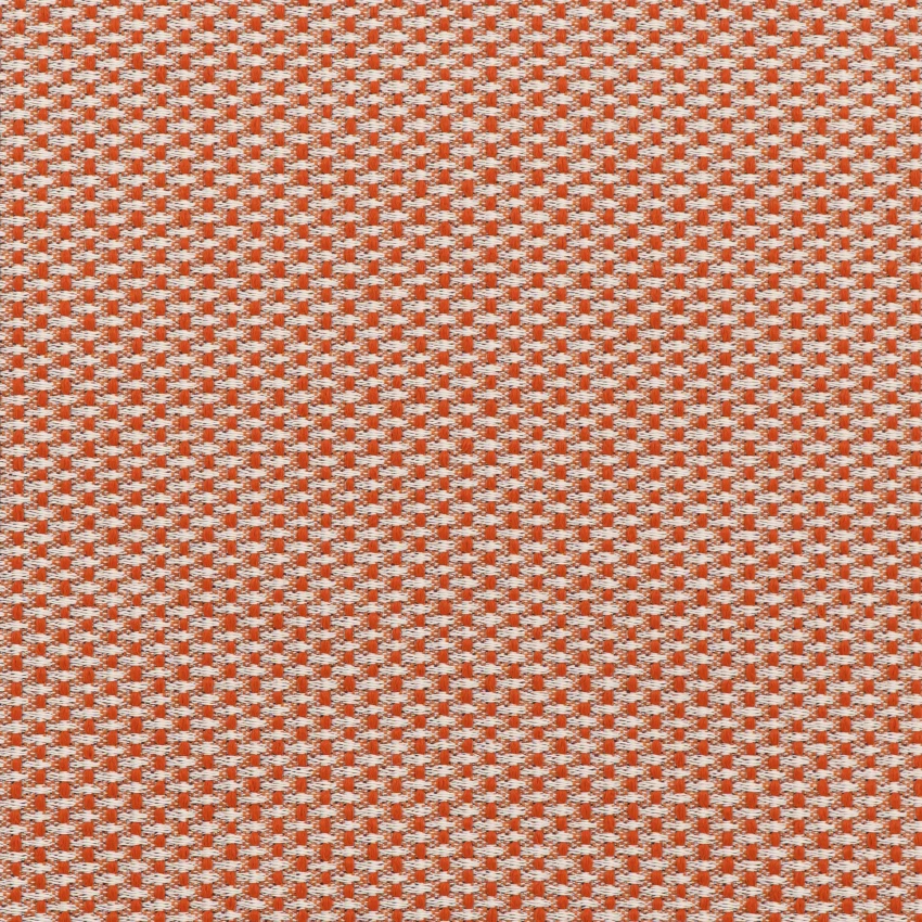 Coral – Bold red and white houndstooth fabric with a small, tightly woven geometric pattern.