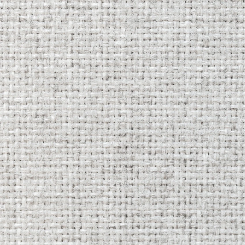 Gracebay Cool White – Soft, loosely woven fabric in a bright cool white, with visible fibers and a slightly rustic texture.