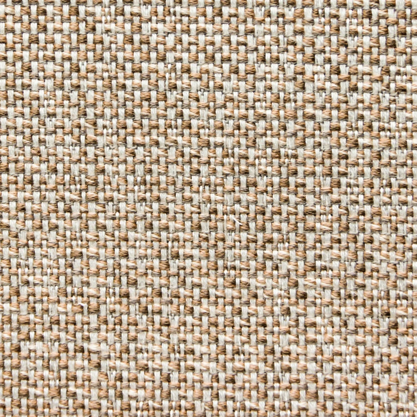 Savane Coconut – Beige and white woven fabric with an irregular basketweave texture and a light, airy feel.