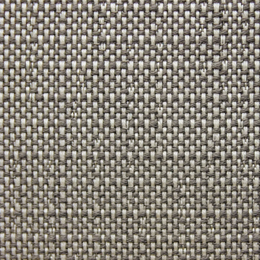 Savane Zinc – Grey fabric with a pronounced basketweave pattern and a matte, textured finish.