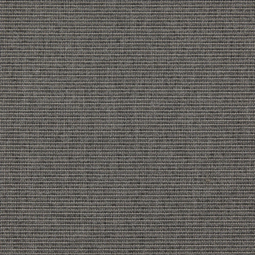 Dark Smoke – Dark grey fabric with a tight, horizontal weave and subtle tonal variations.