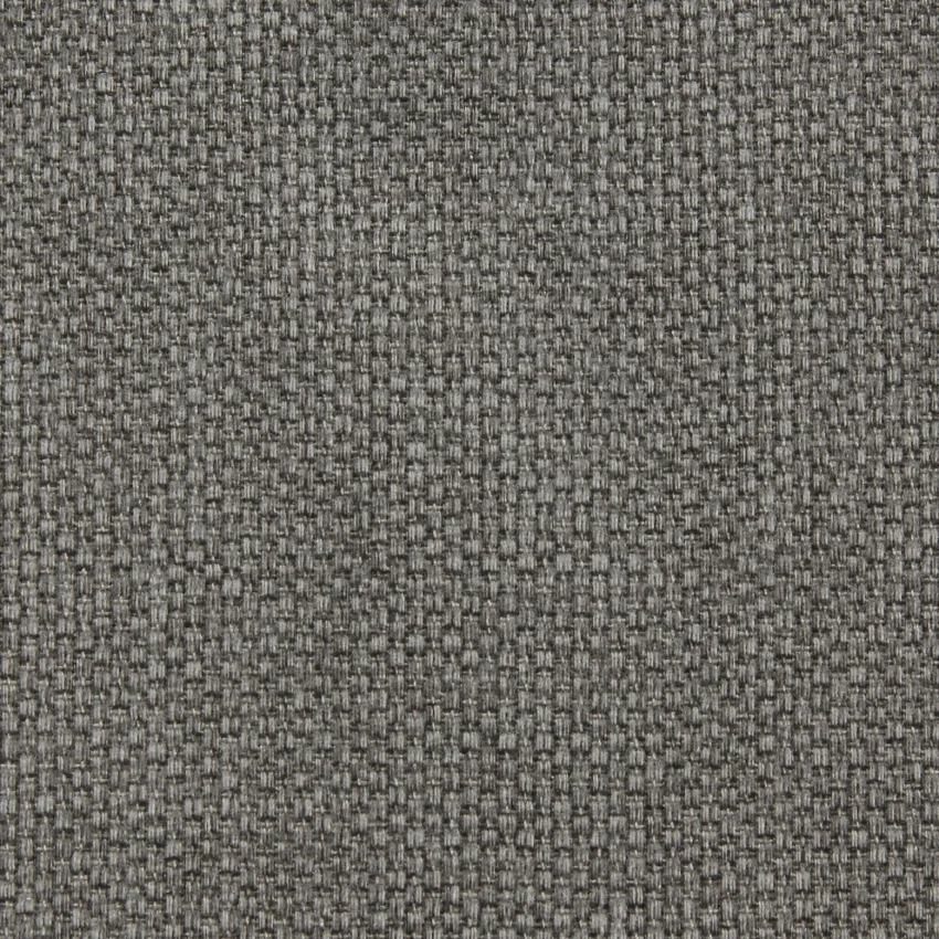 Geneva Grey – Dark grey woven fabric with a tight basketweave texture.
